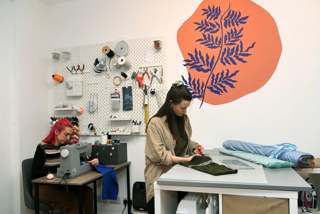 The shop has a mission to empower customers to extend the lifespan of their clothing items. It achieves this by providing a range of services such as repair, alteration, and upcycling. This is all done in their in-house studio by seamstresses Josefin, Ruby and Emilie.