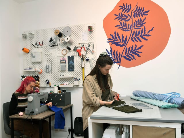 The shop has a mission to empower customers to extend the lifespan of their clothing items. It achieves this by providing a range of services such as repair, alteration, and upcycling. This is all done in their in-house studio by seamstresses Josefin, Ruby and Emilie.