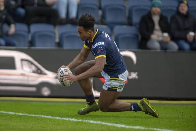 Leon Ruan has been called into Rhinos' initial squad for Friday's visit of St Helens. Picture by Tony Johnson.