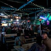 Businesses in Leeds are opposing plans for a proposed container-style food and entertainment village.
