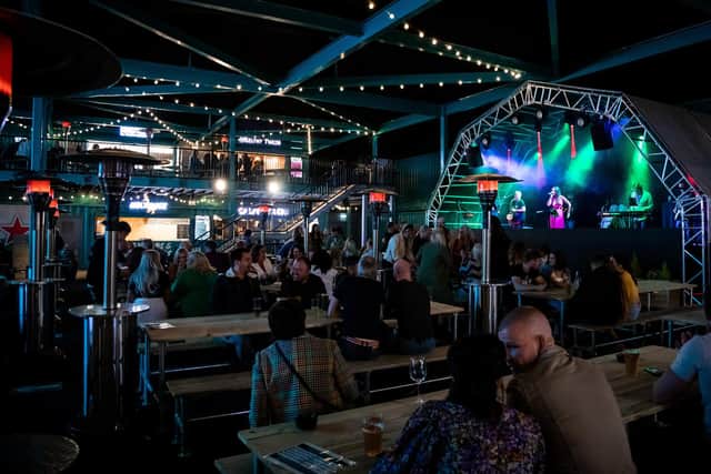 Businesses in Leeds are opposing plans for a proposed container-style food and entertainment village.