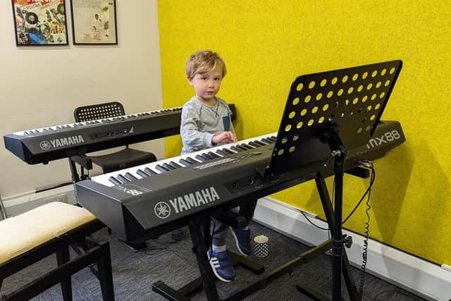 Boy playing at Learn to Play