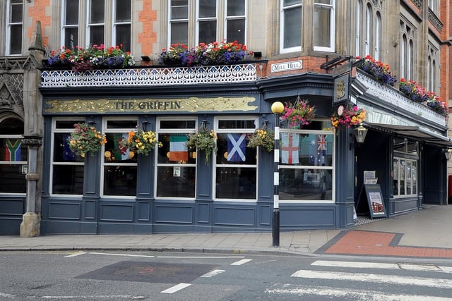 The Griffin is located on Boar Lane. It is rated 4.1 out of 5. Visitors said: "What a great pub in the centre of Leeds. Pleasant efficient staff, reasonable prices and good food. Good layout in spacious pub. Will go there again when I'm up there."