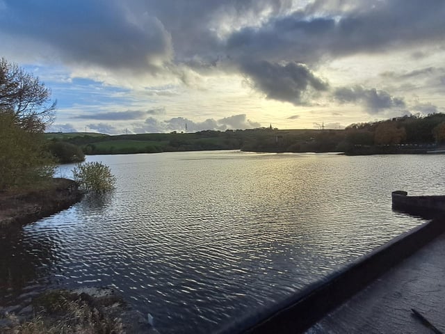 Doe Park reservoir is much fuller than in the summer