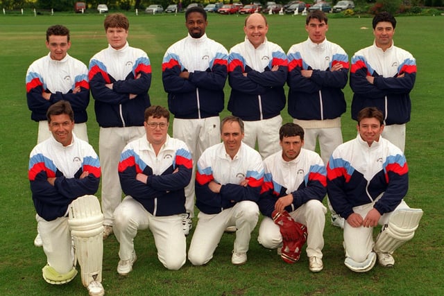 Gildersome CC who played in Division 1 of the Central Yorkshire League pictured in May 1996. Back row, from left, are Matthew Barnes, Richard Kinder, Tony Martin, Mick Varley, Ian Webster and Andy Balmforth. Front row, from left, are Steve Wolfenden, Jeff Nicholson, Tony Pickersgill, Russell Beal and Nigel Hargreaves.