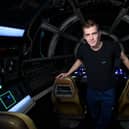 Hayden Christensen, who played Darth Vadar in Revenge of the Sith, is pictured in the Millennium Falcon. (Pic: Getty Images)