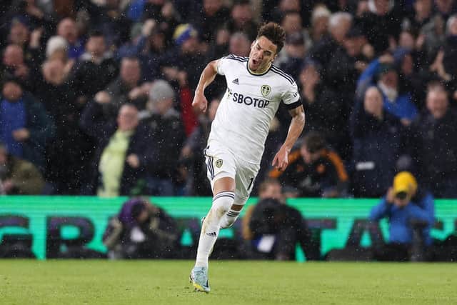 FAVOURITE: Leeds United striker Rodrigo, above, to score first in tonight's clash against Leicester City at Elland Road. Photo by George Wood/Getty Images.