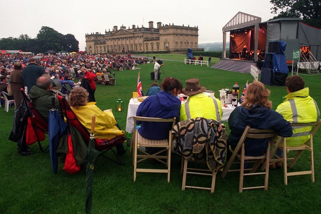 Crowds at the Last Night of the Proms concert at Harewood House.