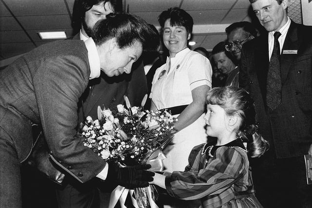Were you the lucky little girl presenting the Princess with flowers?
