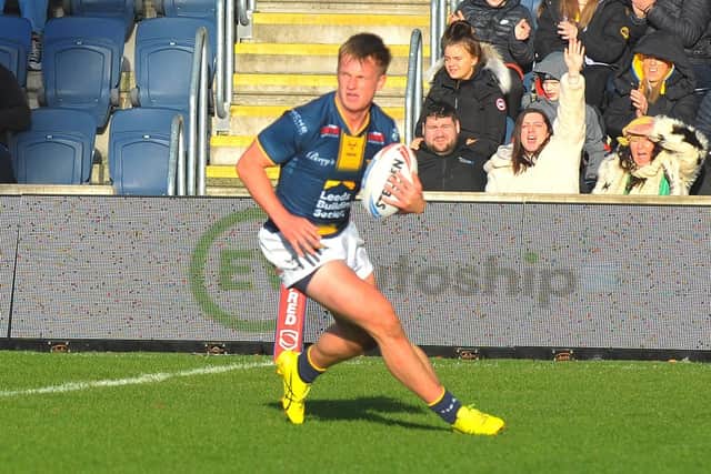 Alfie Edgell is in line for a Leeds Rhinos recall after recovering from a long-term thigh injury. Picture by Steve Riding.