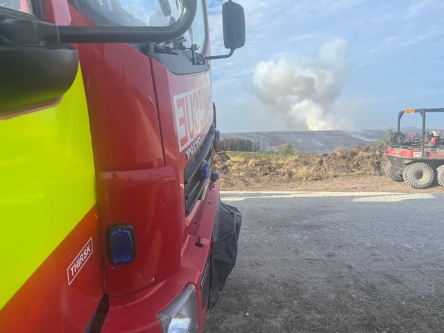 The major fire on the dried out North York Moors started earlier this month.