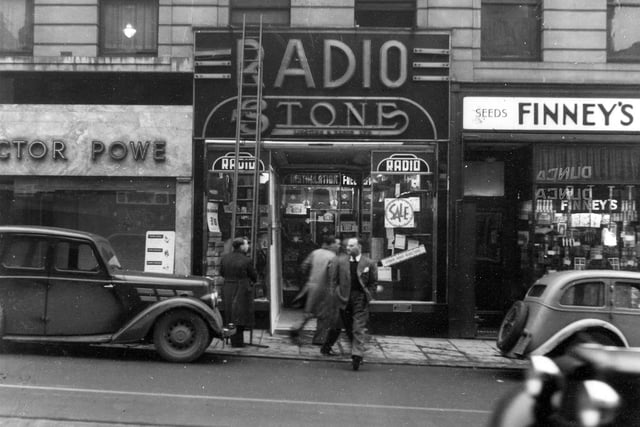 Stone's Radio Shop prior to having building work done on it in January 1939.