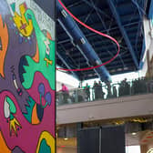 'Everything in its right place' mural at Xscape Yorkshire