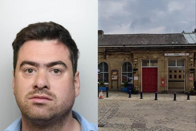 Leeds paedophile Robert Taylor, 36, was arrested at Batley Railway Station after being caught in a police sting (Photo: WYP/Google)