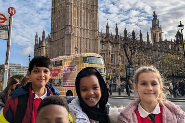 Westminster CofE Primary Academy pupils at the Houses of Parliament
