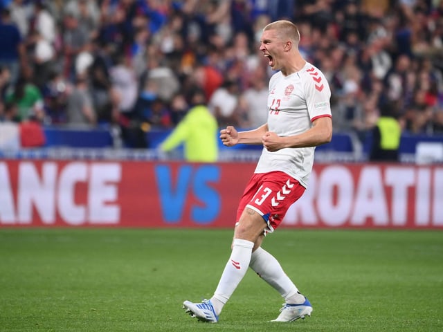 Group D: Denmark v Tunisia (1pm). ITV. Rasmus Kristensen with Denmark.
