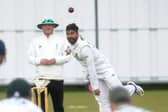 ON TARGET: New Farnley's Gurman Randhawa took 4-32 in the win over Cleckheaton. Picture: Steve Riding.