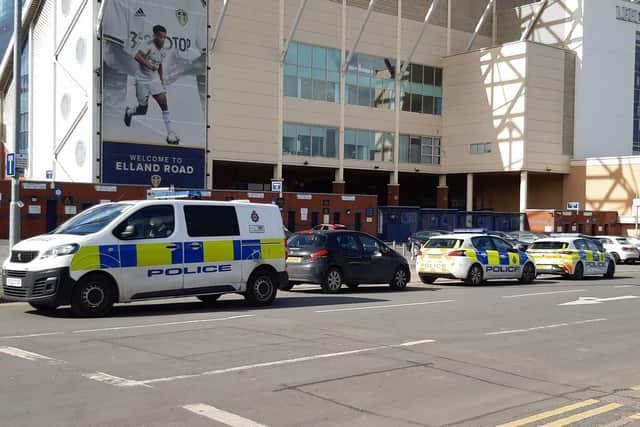 Police have been at Elland Road this morning following reports of a security threat. Photo: National World