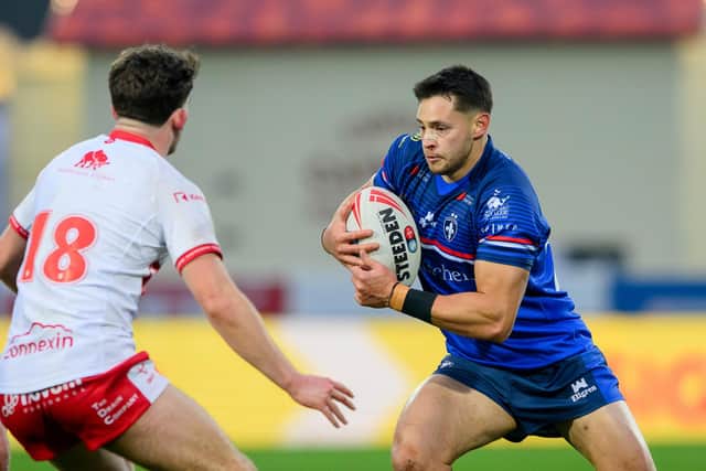 Jordan Williams seen in pre-season action for Wakefield Trinity at Hull KR. Picture by Allan McKenzie/SWpix.com.