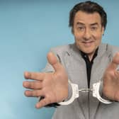 Jonathan Ross is the host of the new Channel 4 reality show Handcuffed: Last Pair Standing (Picture: Colin Hutton/Channel 4/72 Films)