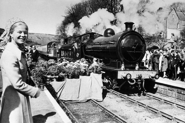 The Duchess of Kent opened the Grosmont-Pickering section of the North Yorkshire Moors Railway in May 1973.
