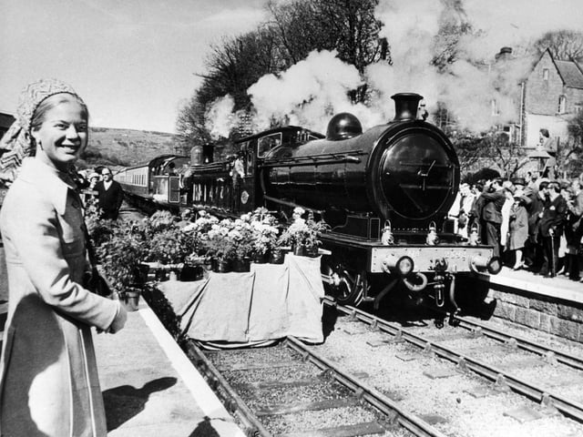 The Duchess of Kent opened the Grosmont-Pickering section of the North Yorkshire Moors Railway in May 1973.