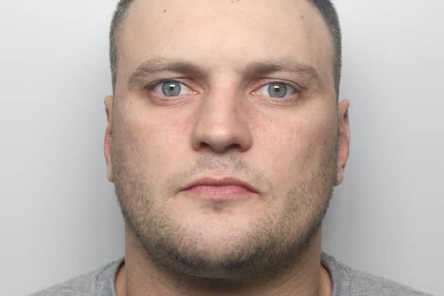Convicted people-trafficker Christopher Hennigan, 35, fired a gun inside a house in Leeds during an argument (Photo by West Yorkshire Police)