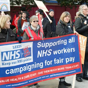 Thousands of campaigners and NHS workers have joined protests across England.