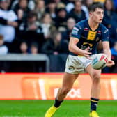 Leeds Rhinos teenager George Brown seen on the ball against Castleford Tigers in March. Picture by Allan McKenzie/SWpix.com.