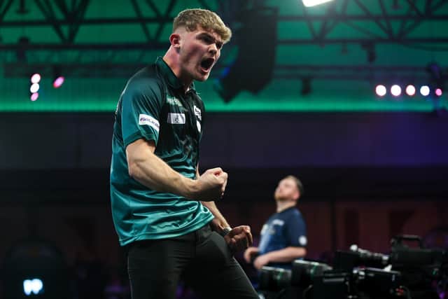 West Yorkshire's Charlie Manby, seen during the 2026 Paddy Power World Darts Championship at Alexandra Palace, London, has secured a PDC tour card. Picture by Kieran Cleeves/PDC.