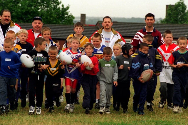 East Leeds RL club held a skills weekend for children aged between eight and 14 in August 1996. Pictured are U-8s to U-10s youngsters from Seacroft, Gipton and Crossgates starting their course.