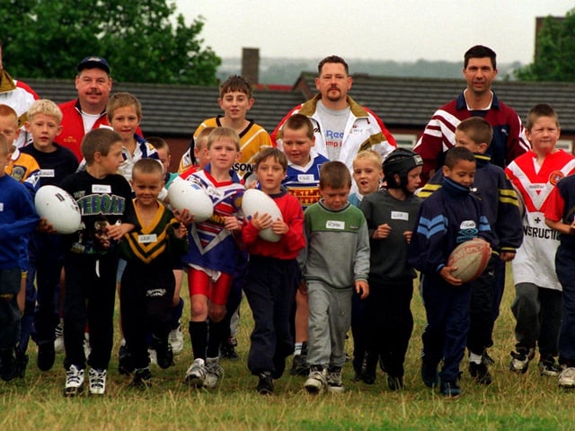 East Leeds RL club held a skills weekend for children aged between eight and 14 in August 1996. Pictured are U-8s to U-10s youngsters from Seacroft, Gipton and Crossgates starting their course.