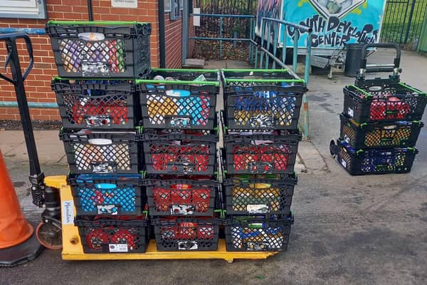 The Lodge of the Dawn have donated 24 crates of food to Chapeltown food bank Let's Eat.