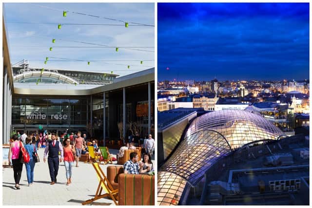 White Rose and Trinity remain among the most popular shopping destinations in Leeds. Pictures: Umpf