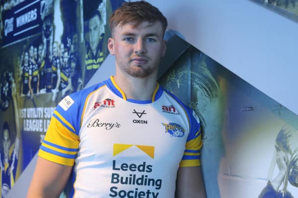 Former Castleford Tigers prop Kieran Hudson is one of seven signings made by Rhinos for 2024. Picture by Phil Daly/Leeds Rhinos.