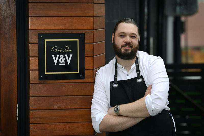 Located on New Briggate, Chef Jono at V&V has a rating of 4.6 from 279 Google reviews. A customer at Chef Jono's restaurant said: "I have visited ALL the fine dining restaurants in Leeds and I must say that in terms of price paired with taste, nothing comes close to chef Jono. I am like regular there now."