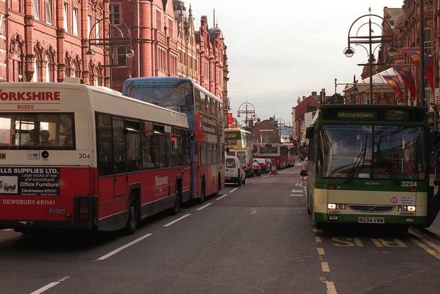 A new two way system led to delays and congestion on Vicar Lane in the city centre.
