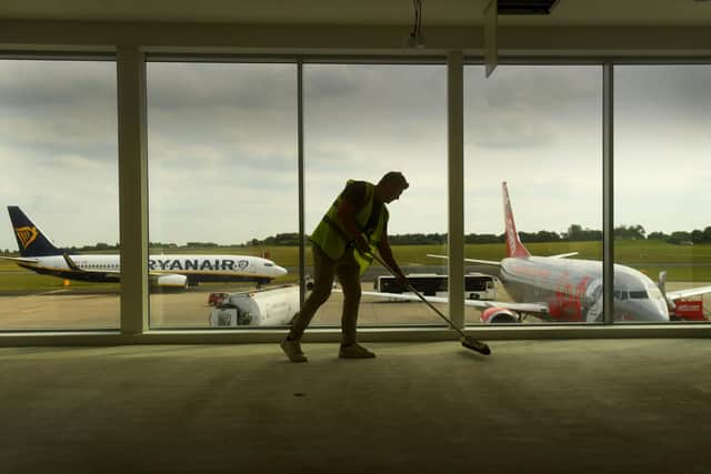 The new terminal at Leeds Bradford Airport.Picture taken by Yorkshire Post Photographer Simon Hulme 16th June 2025