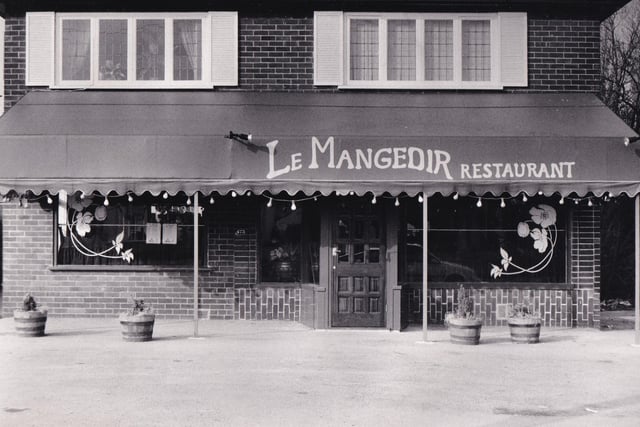 Le Mangeoir restaurant on Otley Road was a satellite of the successful La Mange Tout in Harrogate and served up the ambience and cookery of a provisional French eaterie. Pictured in September 1936.