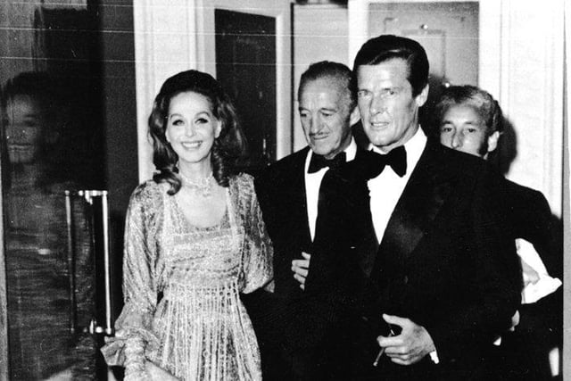 James Bond actor Roger Moore visited the Queens Hotel for the Variety Club Ball in Leeds in 1961.