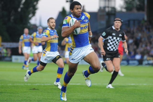 The centre top scored for Leeds twice, crossing 20 times in 2013 and grabbing 18 tries three years later.