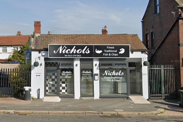 Nichols Fish and Chips, Beeston, has a rating of 4.8 stars from 299 Google reviews. A customer at Nichols said: "Probably the best fish and chips in South Leeds?! Good size portions always taste consistently the same all the time - every time, and staff are always polite as well. Kid-friendliness: Do kids size portions."