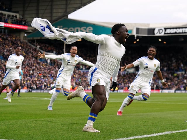 Whites star Gnonto was a doubt for the weekend's hosting of Swansea having suffered an ankle injury playing for Italy's under-21s during the international break but Gnonto made the bench and scored just one minute after coming off it in the 85th minute. Surely now pushing for a start.