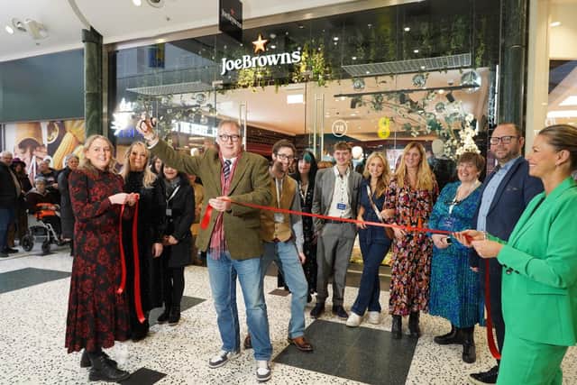 Simon Brown, founder of Joe Browns, is pictured at the ribbon cutting for its first ever Leeds site in the White Rose Shopping Centre. Photo: Joe Browns