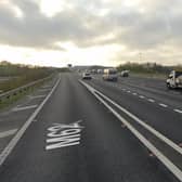 The crash happened on the M62 eastbound near Normanton. Photo: Google