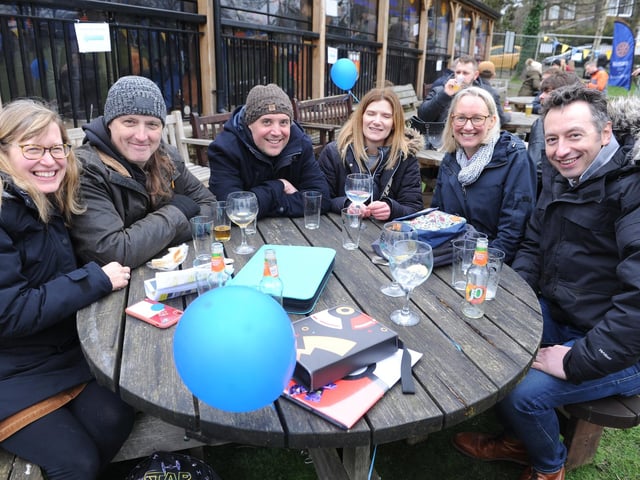 Festivalgoers enjoy the Saturday afternoon session, which was open to families.