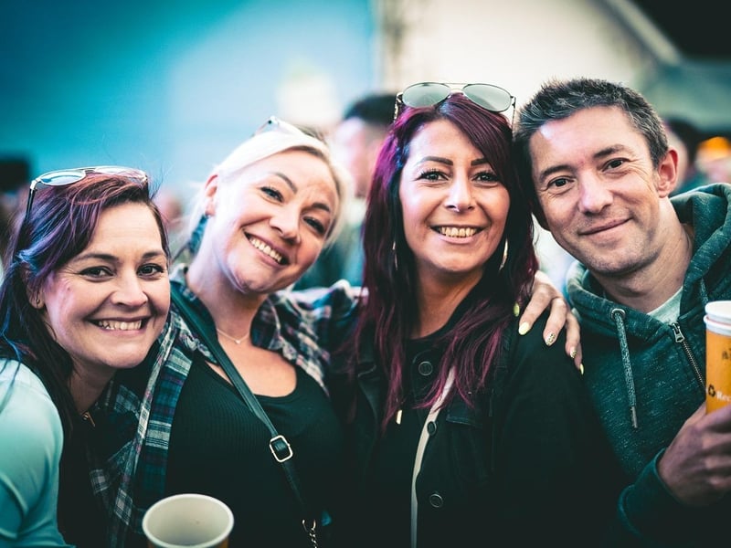 Revellers enjoying the gig. picture: Cuffe & Taylor