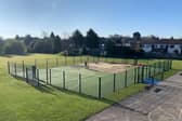 Taking shape: The new multi use games area at Manston Primary School