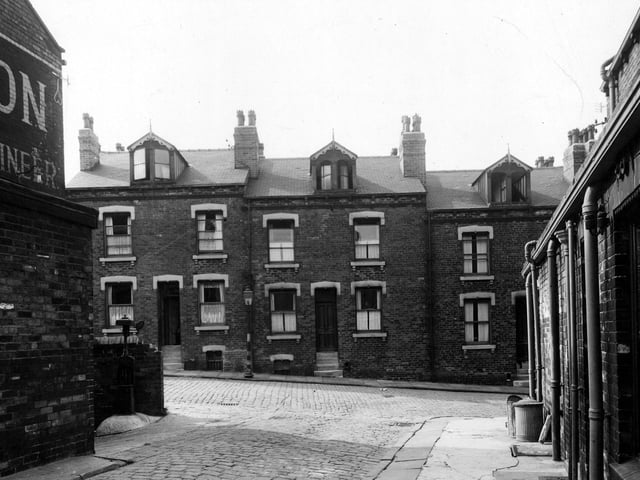 Terraced houses off Harehills Road pictured in August 1947.