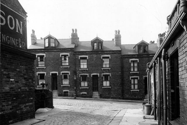 Terraced houses off Harehills Road pictured in August 1947.